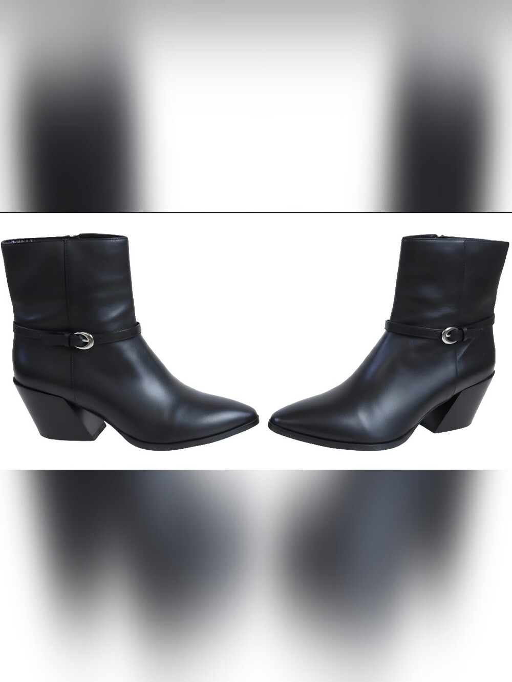 STAUD Austen Women's Leather Ankle Boots Black 39 (7.5 - 8)